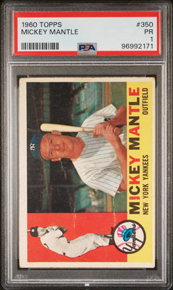 Mickey MAntle 1960 Topps #3051 PSA 1 Poor 2171