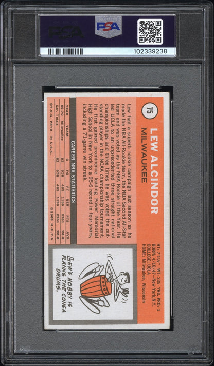 Lew Alcindor 1970 Topps #75 PSA 6 Ex-Mt 9238