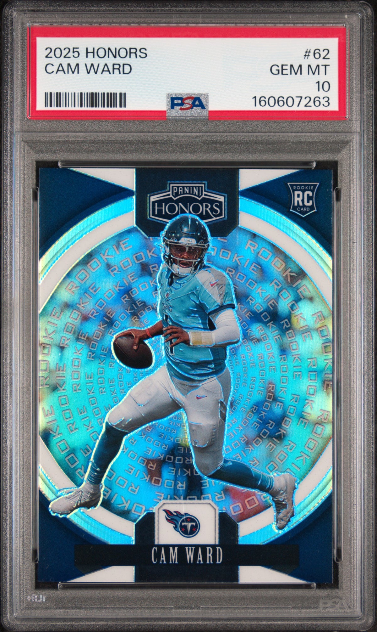 Cam Ward 2025 Panini Honors Rookie #62 #21/99 PSA 10 Gem Mint