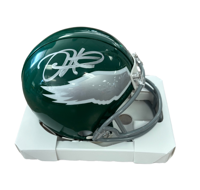 Signed Jalen Hurts Riddell Mini Helmet Beckett Authentication WP52996