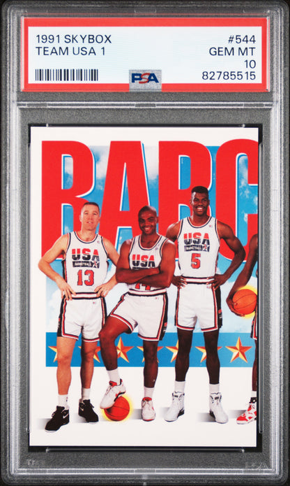 Mullin Barkley Robinson 1991 Skybox Team USA 1 #544 PSA 10 Gem Mint 5515