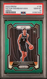 Victor Wembanyama 2023 Panini Prizm #136 Green Prizm PSA 10 Gem Mint