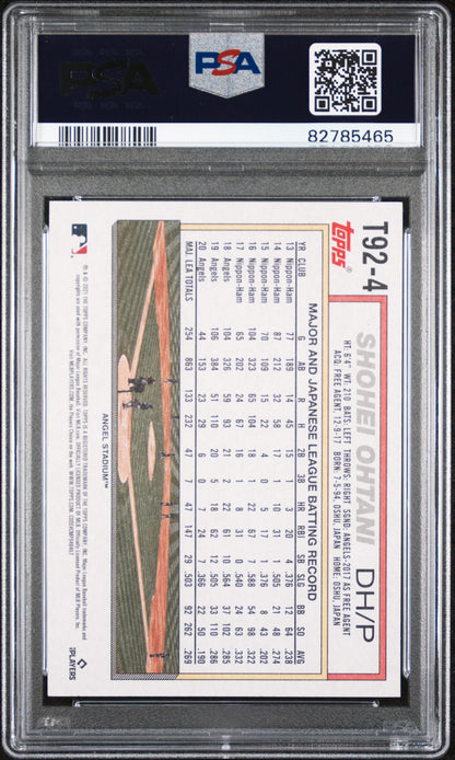 Shohei Ohtani 2021 Topps Update 1992 Topps Redux PSA 10 Gem Mint