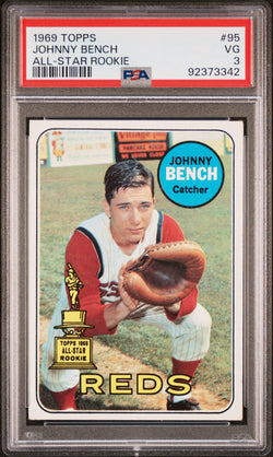 Johnny Bench 1969 Topps #95 PSA 3 Very Good