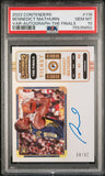 Benedict Mathurin 2022 Panini Contenders Finals Variation Rookie Auto #29/49 PSA 10 Gem Mint