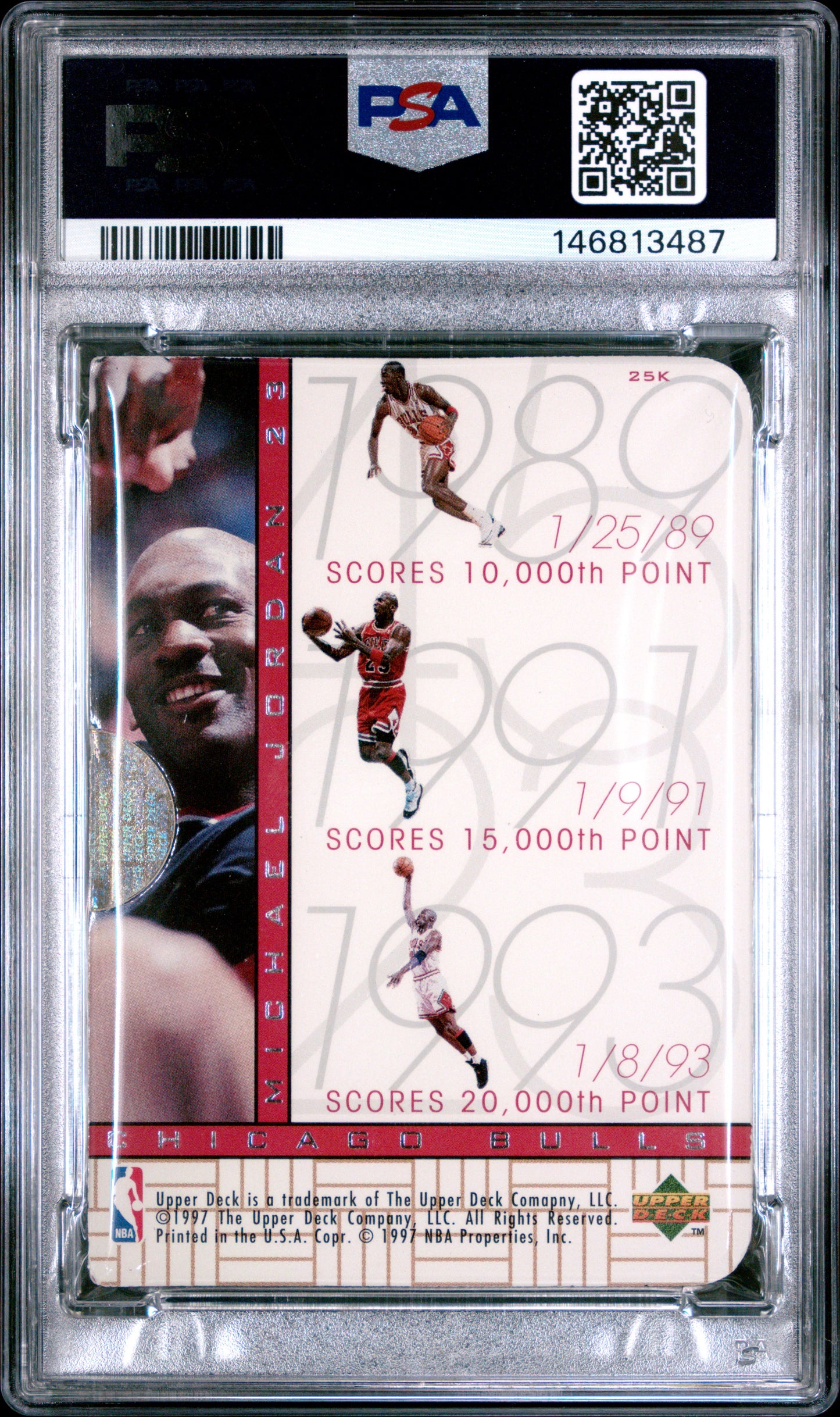 Michael Jordan 1996 SP Inside Info #25K PSA 5 EX