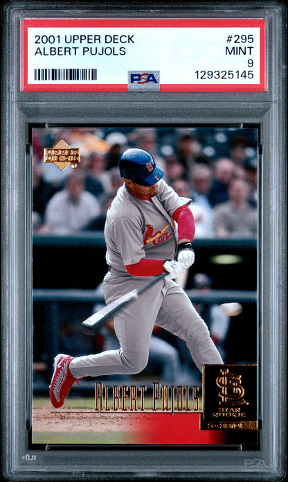 Albert Pujols 2001 Upper Deck Rookie #295 PSA 9 Mint 5145