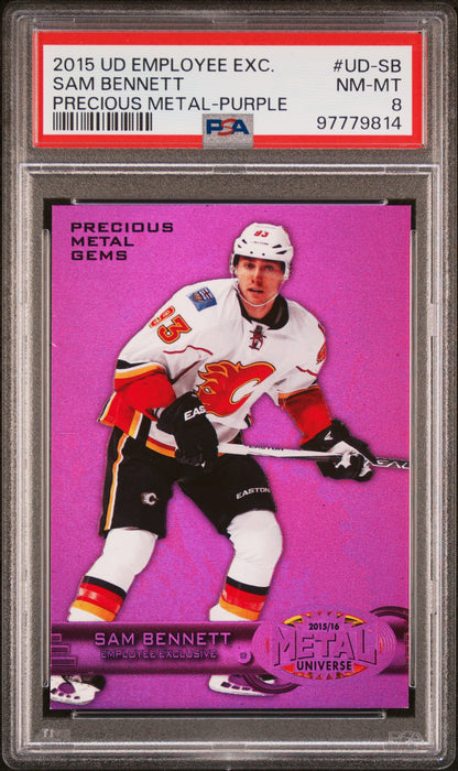 Sam Bennett 2015 Upper Deck Employee Precious Metal Gems Purple #106/175 PSA 8 Nm-Mint