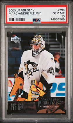 Marc-Andre Fleury 2003 Upper Deck #234 PSA 10 Gem Mint