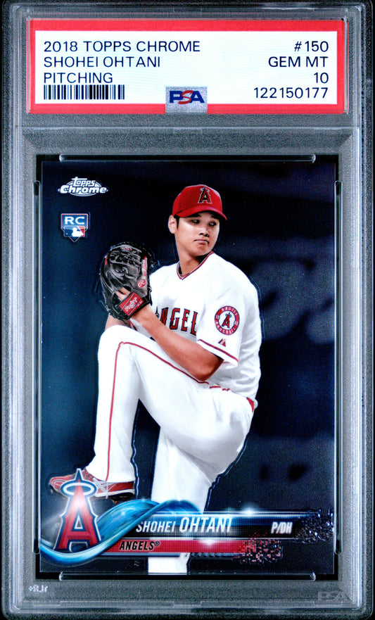 Shohei Ohtani 2018 Topps Chrome Rookie #150 PSA 10 Gem Mint 0177