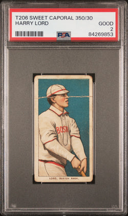 Harry Lord 1909-11 T206 Sweet Caporal 350/30 PSA 2 Good