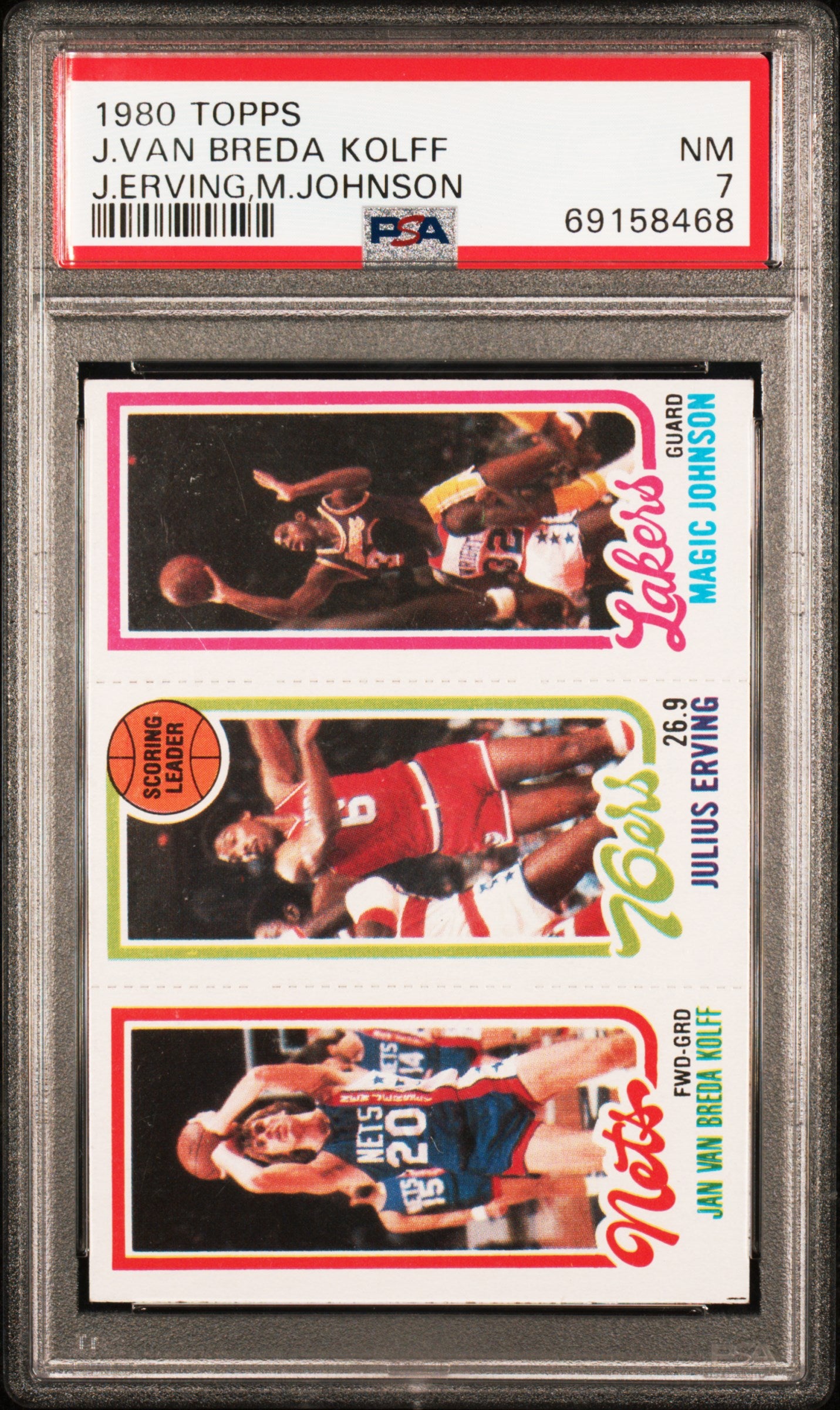 Magic Johnson 1980 Topps Rookie PSA 7 Near Mint 8468
