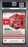 Patrick Mahomes 2021 Panini Mosaic #1 Honeycomb PSA 9 Mint