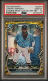 Junior Caminero 2023 Bowman Chrome Yellow Crater #64/75 PSA 10 Gem Mint