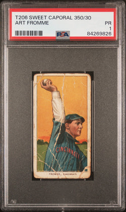 Art Fromme 1909-11 T206 Sweet Caporal 350/30 PSA 1 Poor