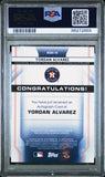 Yordan Alvarez 2020 Bowman Sterling Orange Auto Rookie #21/75 PSA 10 Gem Mint