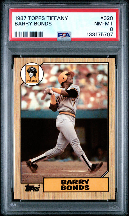 Barry Bonds 1987 Topps Tiffany RC #320 PSA 8 Nm-Mint