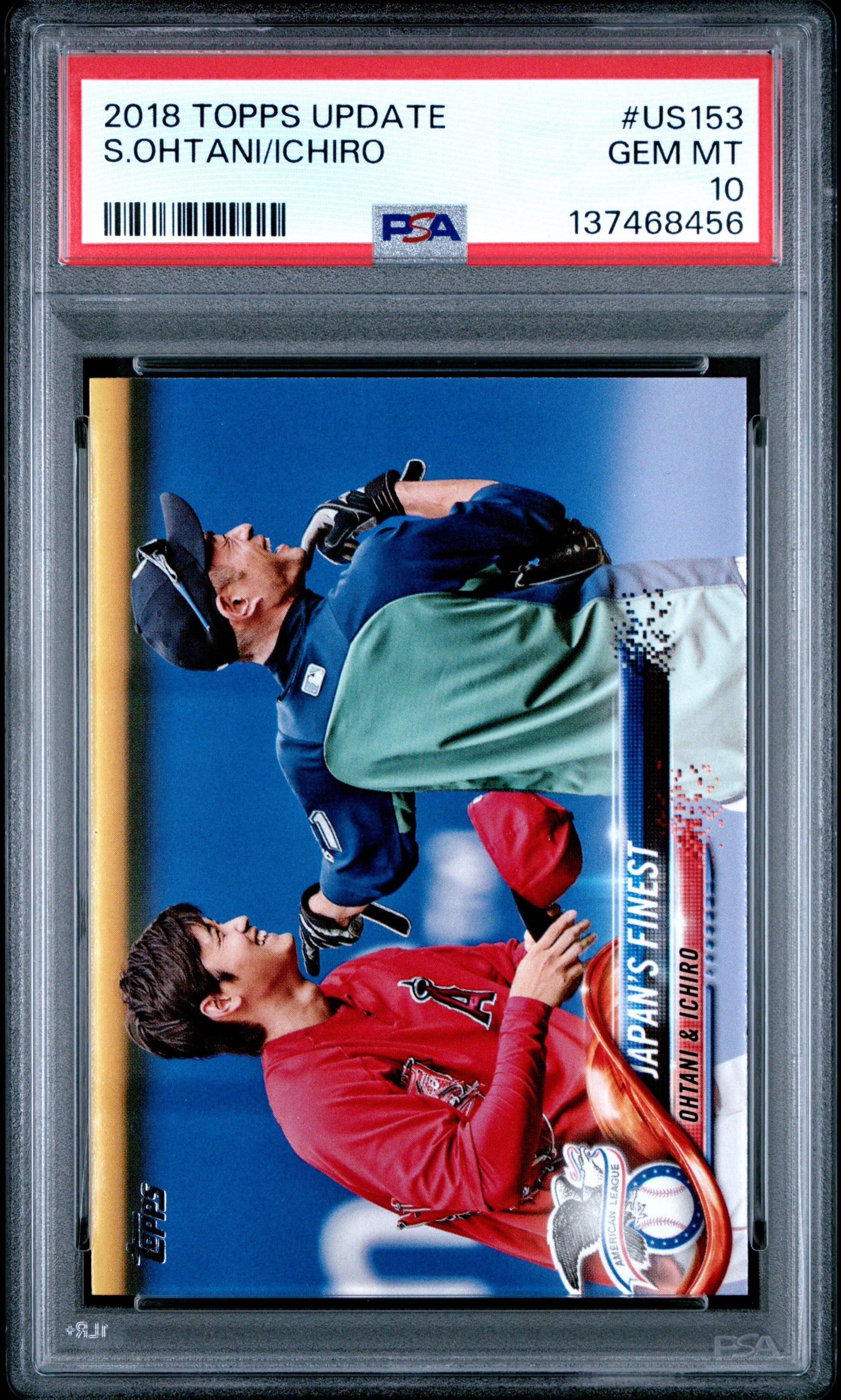 Shohei Ohtani + Ichiro 2018 Topps Update #US153 PSA 10 Gem Mint 8456