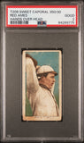 Red Ames 1909-11 T206 Sweet Caporal 350/30 Hands Over Head PSA 2 Good