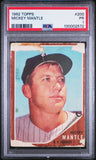 Mickey Mantle 1962 Topps #200 PSA 1 Poor 2572