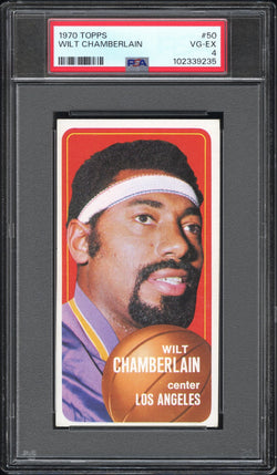 Wilt Chamberlain 1970 Topps #50 PSA 4 Vg-Ex