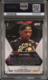 Jon Jones 2021 Panini Prizm UFC Fireworks Gold #10/10 PSA 10 Gem Mint