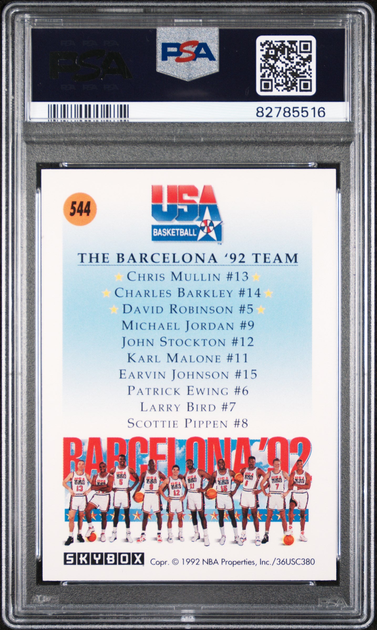 Mullin Barkley Robinson 1991 Skybox Team USA 1 #544 PSA 10 Gem Mint 5516