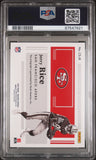 Jerry Rice 2022 Panini Encased Century Signature Sapphire #4/10 PSA 10 Gem Mint