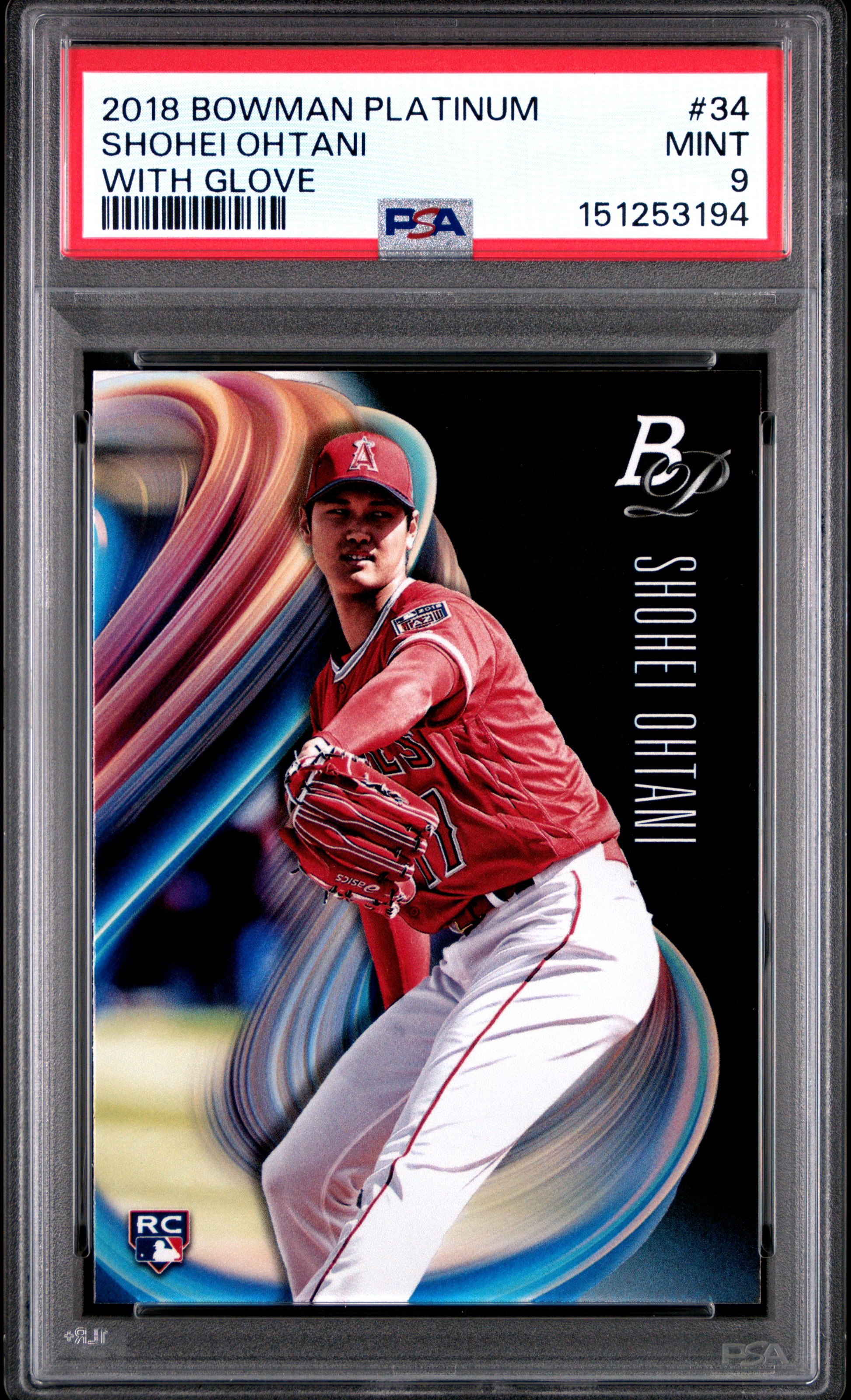 Shohei Ohtani 2018 Bowman Platinum Rookie #34 PSA 9 Mint 3194