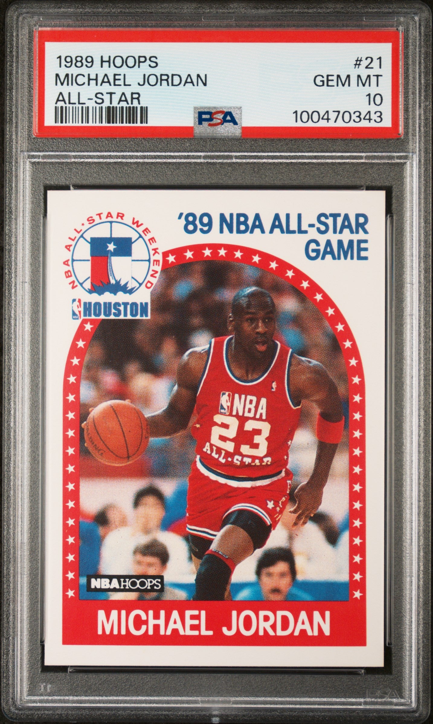 Michael Jordan 1989 Hoops All-Star #21 PSA 10 Gem Mint 0343