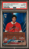 Shohei Ohtani 2018 Topps Opening Day Blue Foil #200 PSA 10 Gem Mint 9627