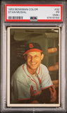 Stan Musial 1953 Bowman Color #32 PSA 1 MK Poor