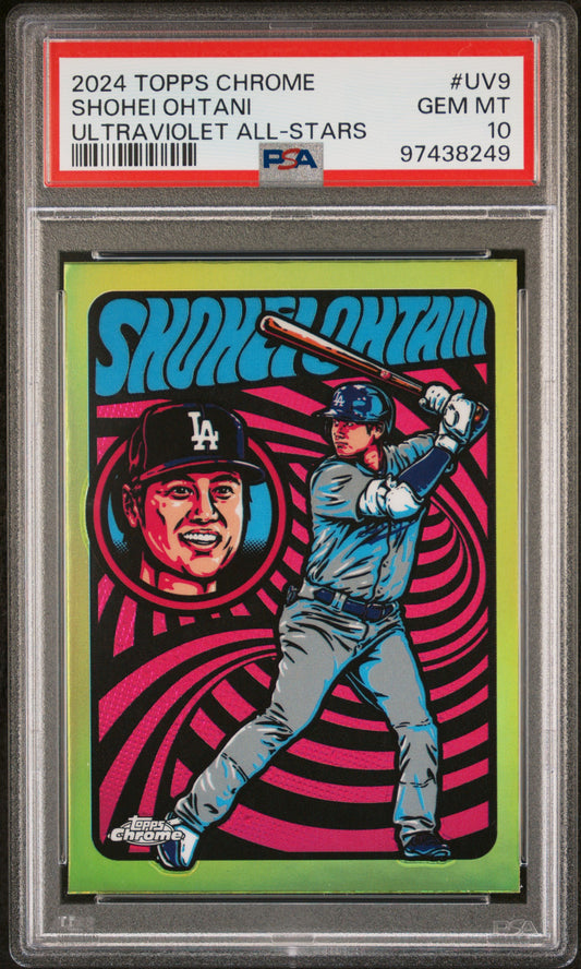 Shohei Ohtani 2024 Topps Chrome Ultraviolet All-Stars #UV9 PSA 10 Gem Mint