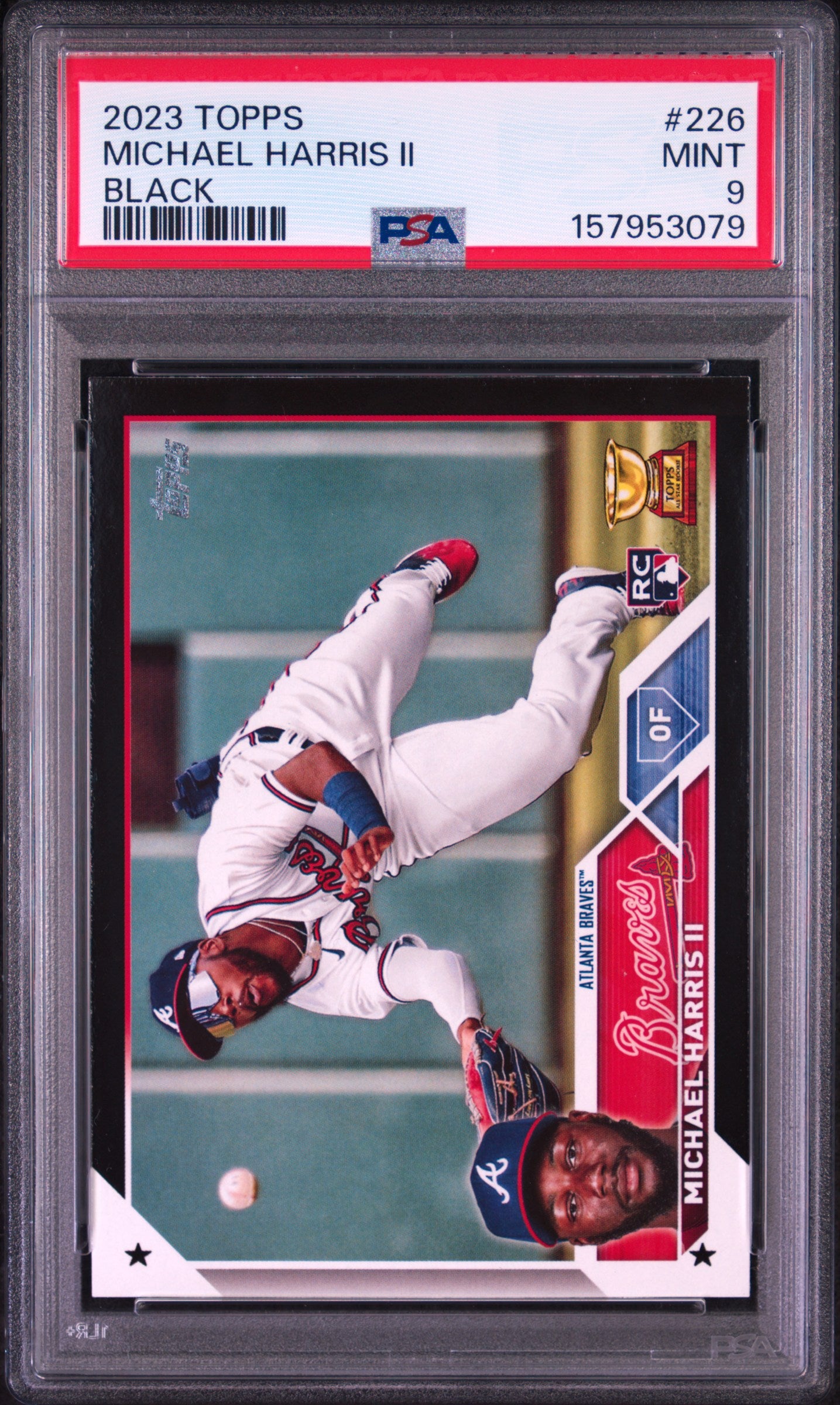 Michael Harris II 2023 Topps Black Rookie #61/72 PSA 9 Mint