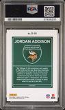 Jordan Addison 2023 Donruss Optic Downtown PSA 9 Mint