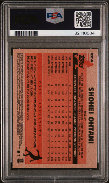 Shohei Ohtani 2018 Topps Chrome 1983 Topps PSA 10 Gem Mint 0004