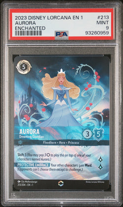 Aurora 2023 Disney Lorcana Enchanted PSA 9 Mint