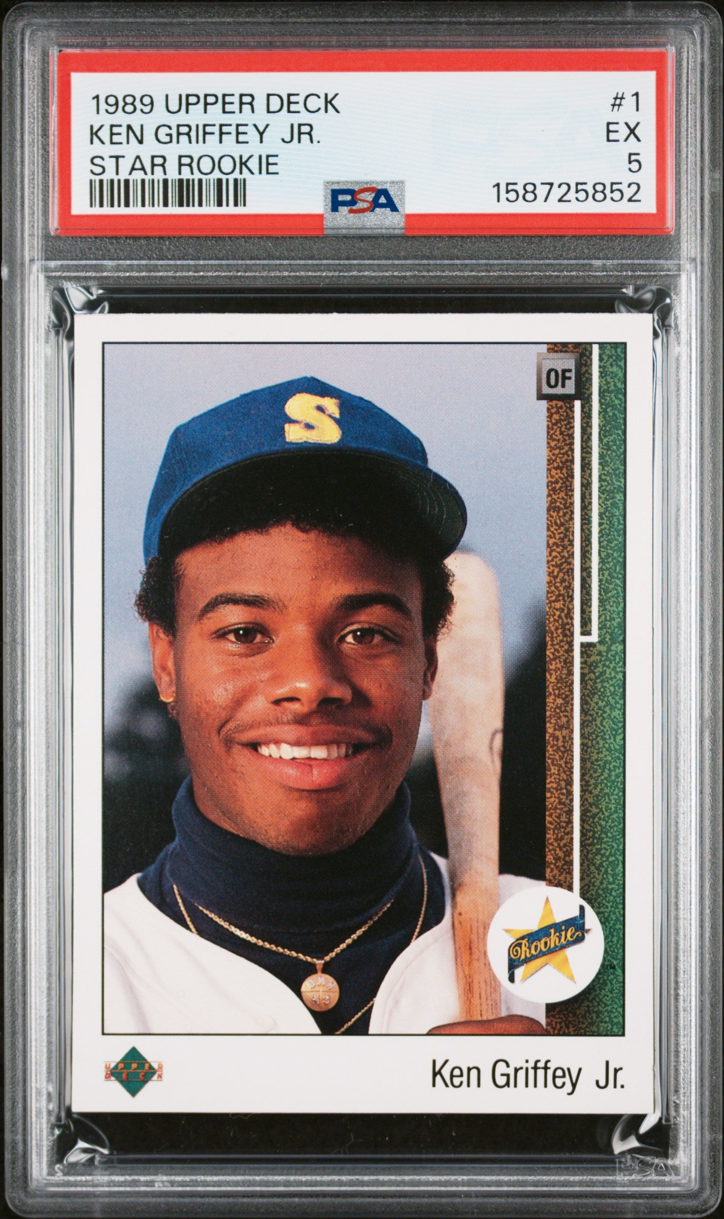 Ken Griffey Jr. 1989 Upper Deck Rookie #1 PSA 5 Ex 8552