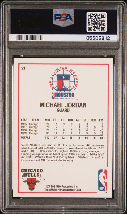 Michael Jordan 1989 Hoops All-Star #21 PSA 10 Gem Mint 5812