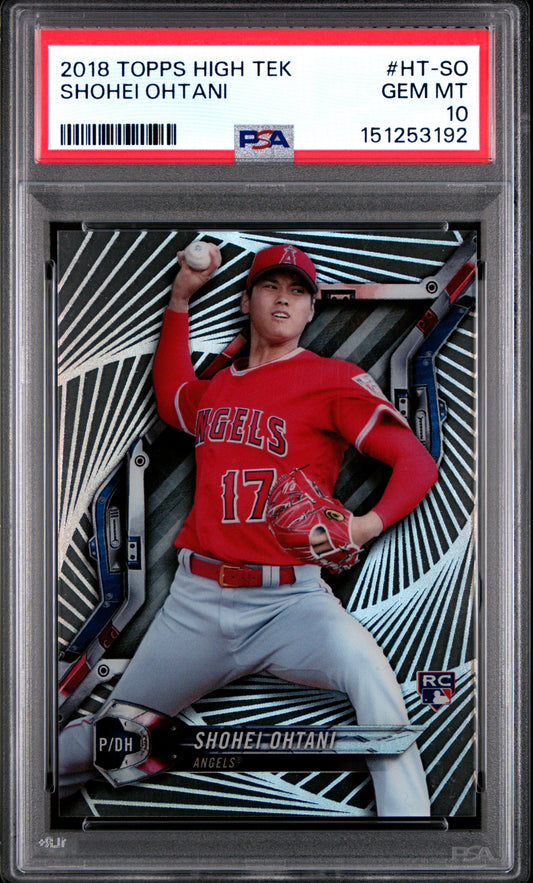 Shohei Ohtani 2018 Topps High Tek Rookie #HT-SO PSA 10 Gem Mint