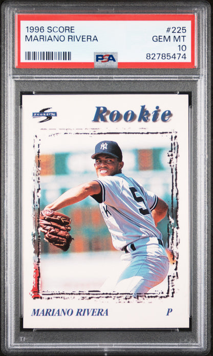 Mariano Rivera 1996 Score Rookie #225 PSA 10 Gem Mint