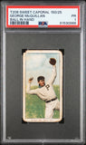 George McQuillan Ball in Hand 1909-11 T206 Sweet Caporal 150/25 PSA 1 Poor