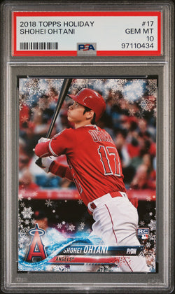 Shohei Ohtani 2018 Topps Holiday #17 PSA 10 Gem Mint 0434