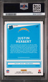 Justin Herbert 2020 Donruss Optic Red Hyper #153 PSA 9 Mint