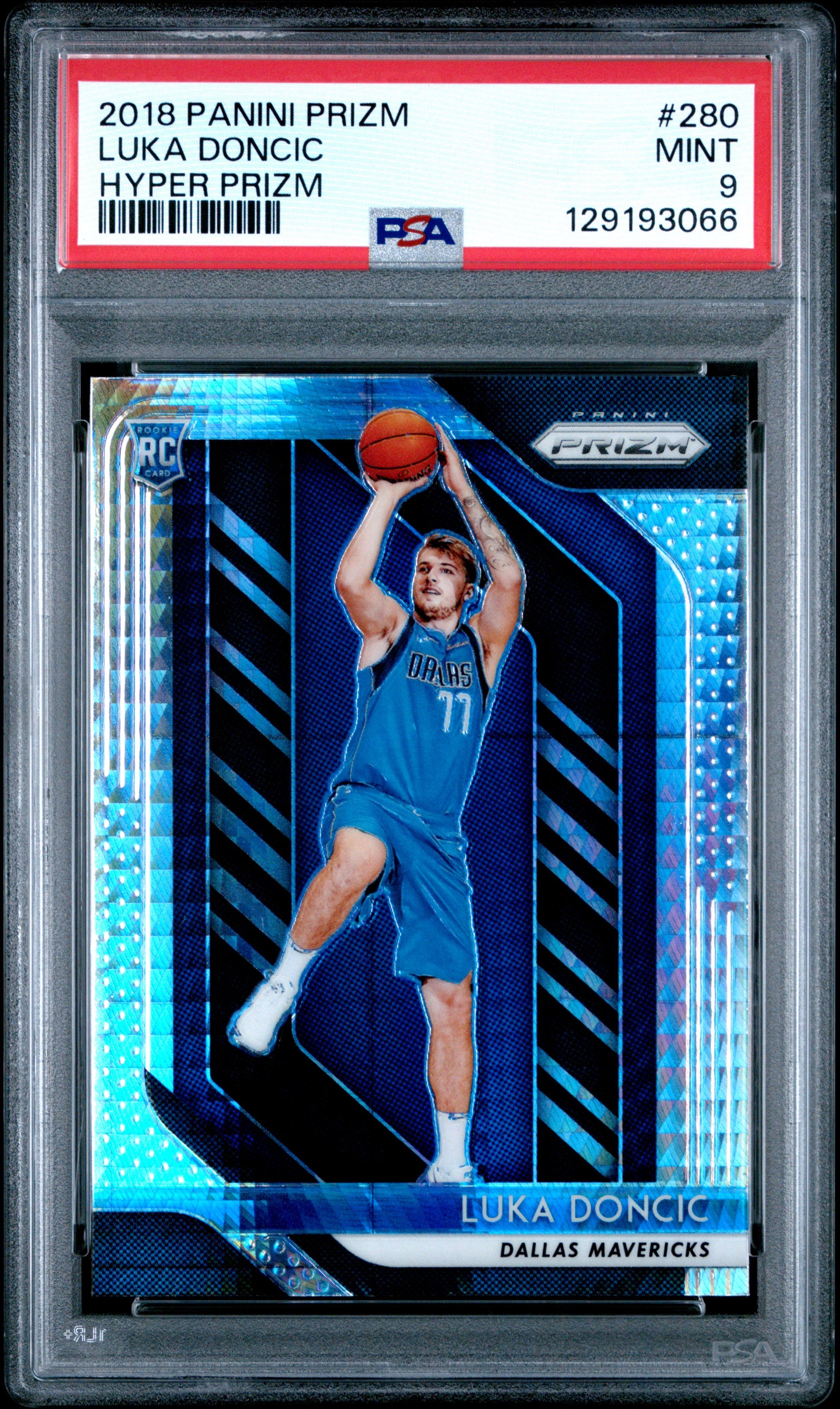 Luka Doncic 2018 Panini Prizm #280 Hyper Prizm PSA 9 Mint 3066