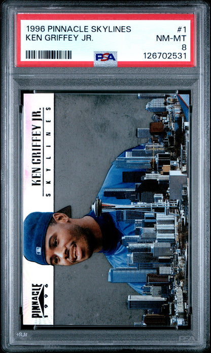 Ken Griffey Jr. 1996 Pinnacle Skylines PSA 8 Nm-Mint
