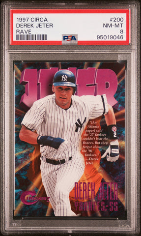 Derek Jeter 1997 Fleer Circa #200 Rave PSA 8 Nm-Mint