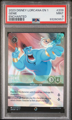 Genie 2023 Disney Lorcana Enchanted PSA 9 Mint