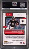 Drake London 2022 Donruss Optic Auto Holo #5/125 PSA 10 Gem Mint