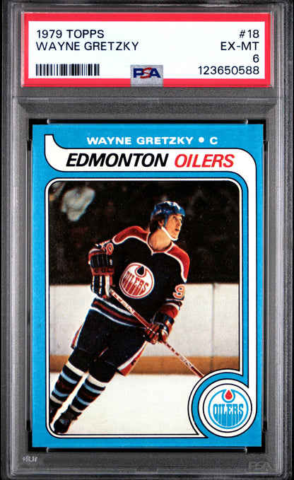 Wayne Gretzky 1979 Topps Rookie #18 PSA 6 Ex-Mint 0588